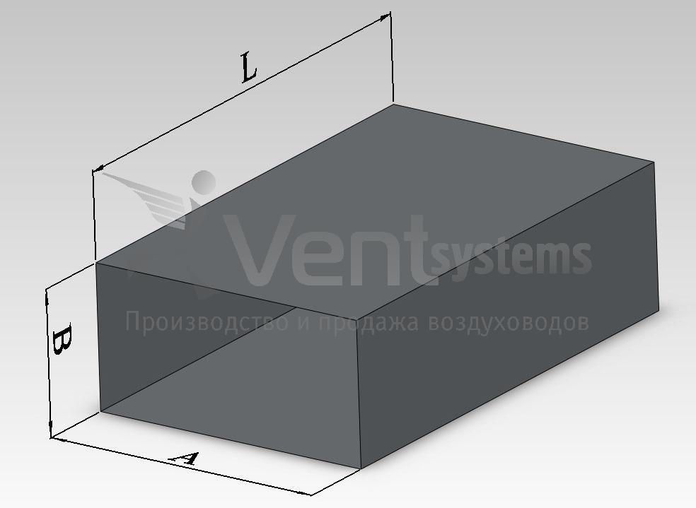 Вентиляционные короба оцинкованные прямоугольные размеры