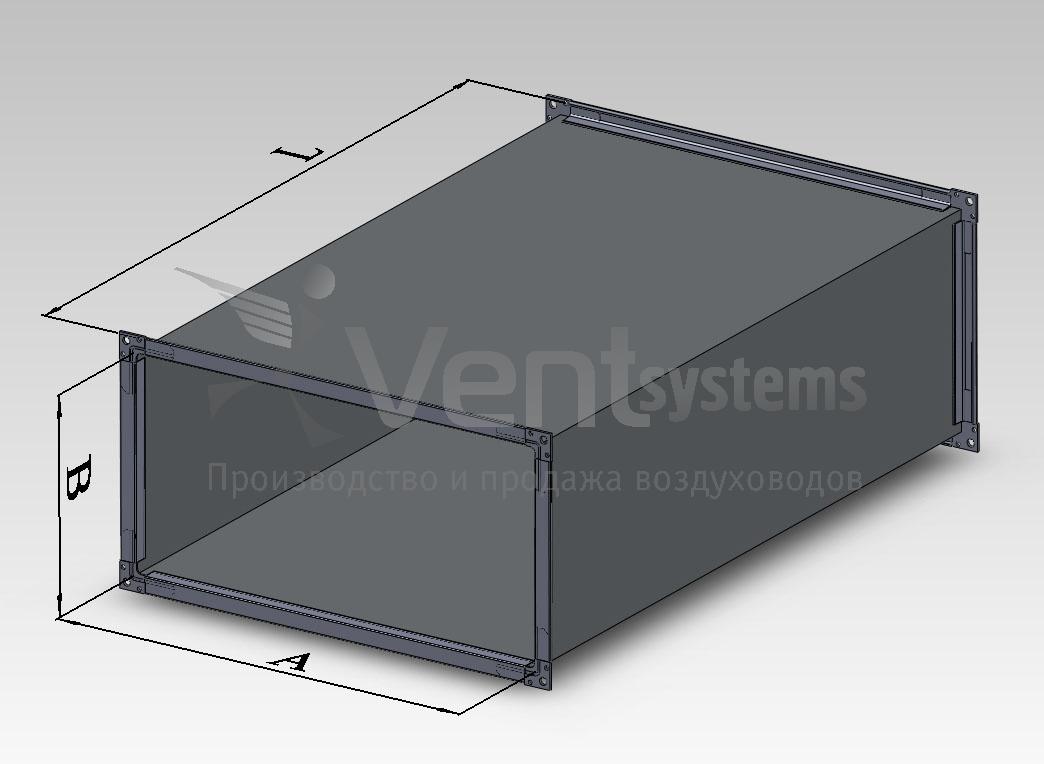Вент короб прямоугольного сечения